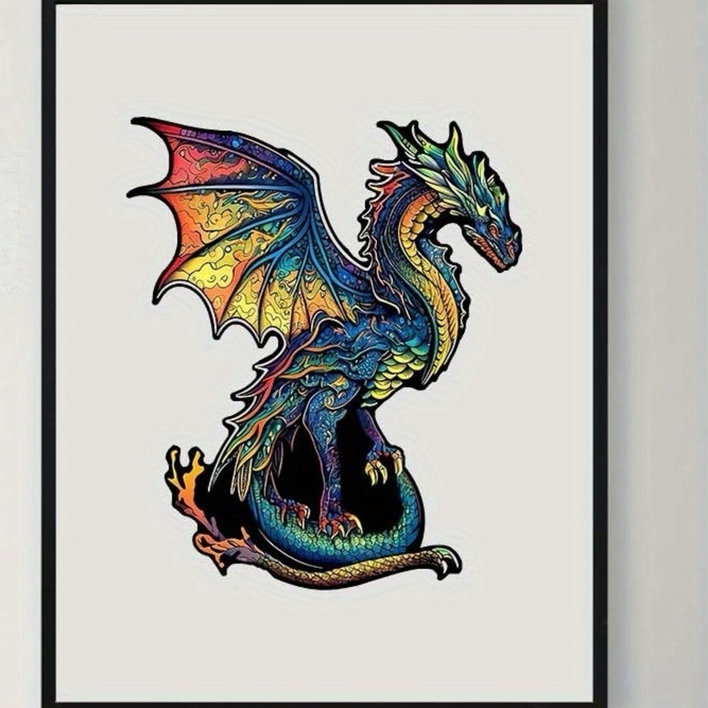 DRAGON Puzzle 3-D brain rare Wooden jigsaw new unopened